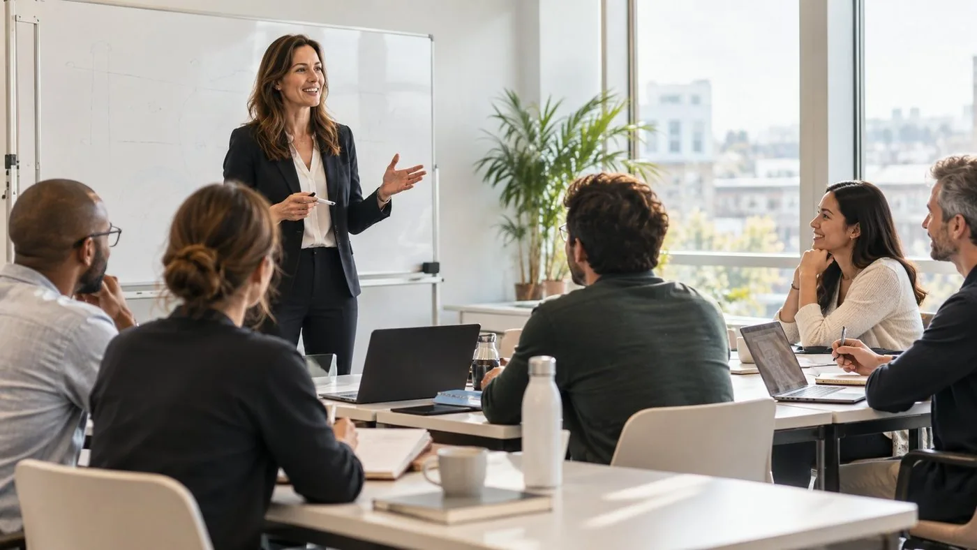 Atelier professionnel Moody consacré à la qualité et au management.