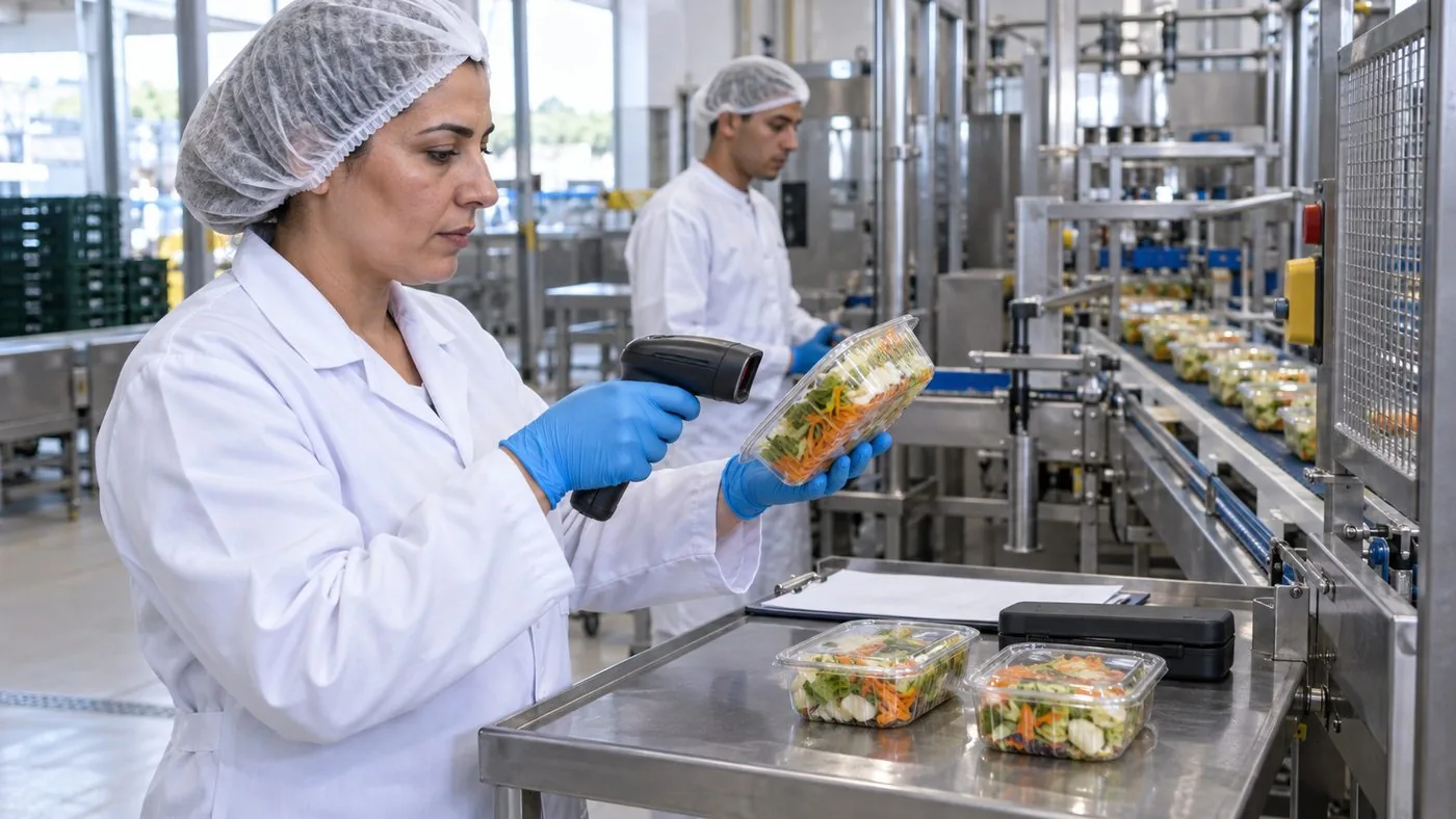 Échange professionnel dans un environnement Foods & Goods.